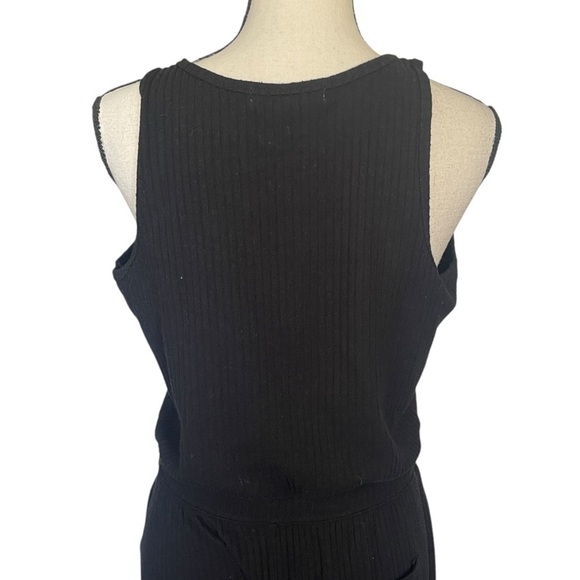 Spiritual Gangster Ballet Rib Wide Leg Perfect Sleeveless Jumpsuit Women's M - Picture 6 of 12